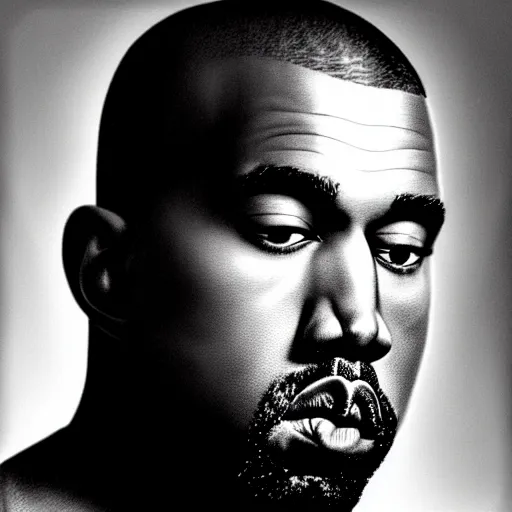 Image similar to portrait of kanye west by james dean, very detailed, 4 k