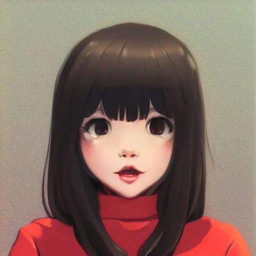 Image similar to Cute smile by Ilya Kuvshinov trending on artstation, faved watched read, sharp focus, traditional illustration collection aaaa updated watched premiere edition commission ✨ whilst watching fabulous artwork \ exactly your latest completed artwork discusses upon featured announces recommend achievement