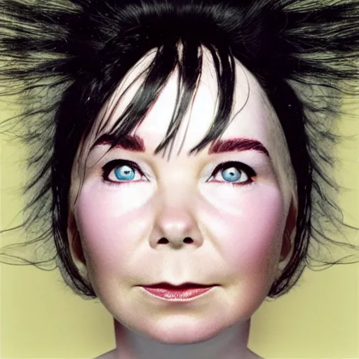 Image similar to bjork album cover