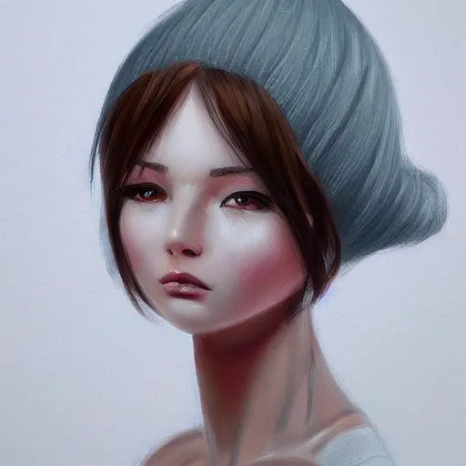 Image similar to a beautiful girl https://www.artstation.com/smartist