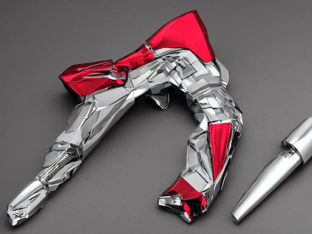 futuristic weapon made of brushed metal, chrome and | Stable Diffusion ...