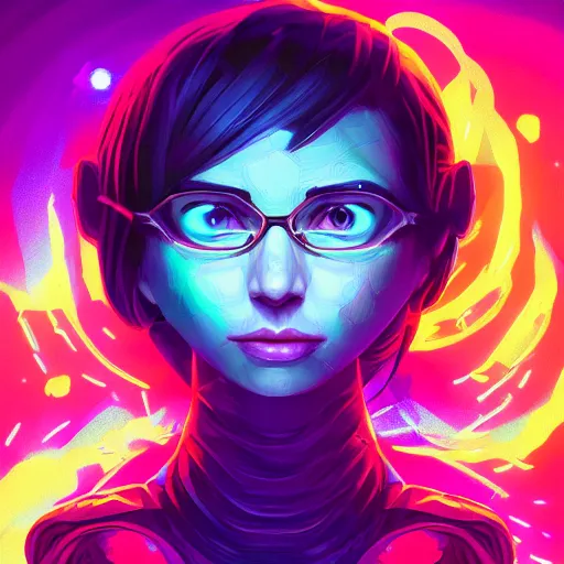 Image similar to skill magic geek inside matrix deepdream radiating a glowing aura stuff loot legends stylized digital illustration video game icon artstation lois van baarle, ilya kuvshinov, rossdraws,