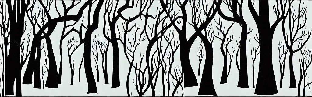 Image similar to trees, animated film, stylised, illustration, by eyvind earle, scott wills, genndy tartakovski