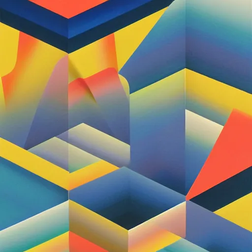 Prompt: geometric by shusei nagaoka, david rudnick, airbrush on canvas, pastell colours, cell shaded, abstract detailed