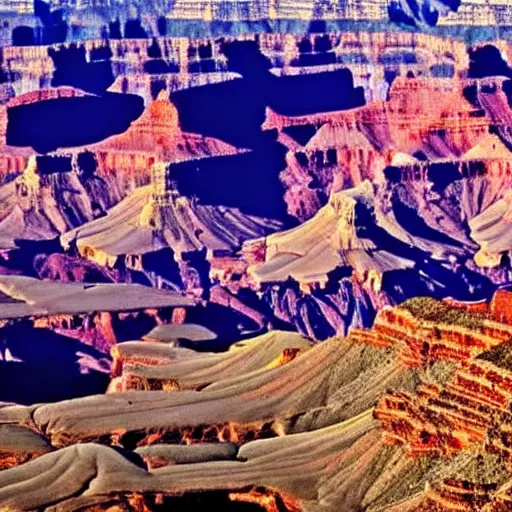 Image similar to Ultraviolet HD photograph of the Grand Canyon