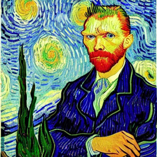 Image similar to donald trump van gogh