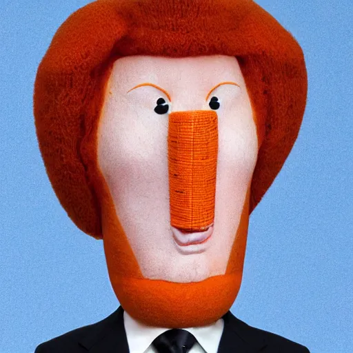 Prompt: connan o brien carrot face caricature