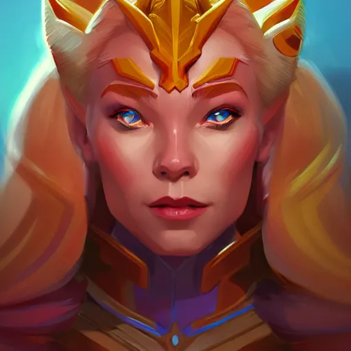 Image similar to portrait of she - ra, intricate, elegant, highly detailed, digital painting, artstation, concept art, smooth, sharp focus, illustration, by bartek fedyczak, erak note, tooth wu, neil richards, kan liu, siwoo kim, jisu choe