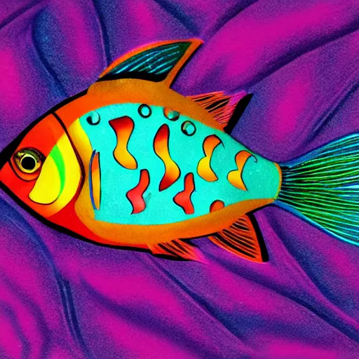 Image similar to a rainbow fish