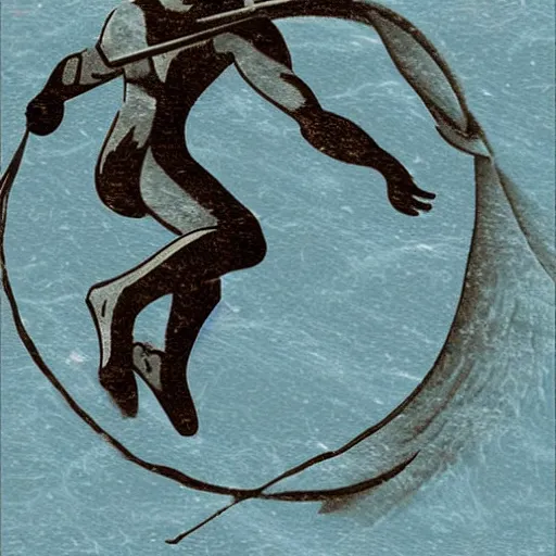 Image similar to a ninja on neptune photograph