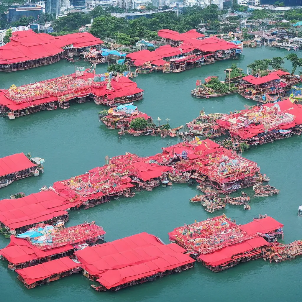 Image similar to the iconic hong kong floating restaurant jumbo kingdom has relocated to singapore
