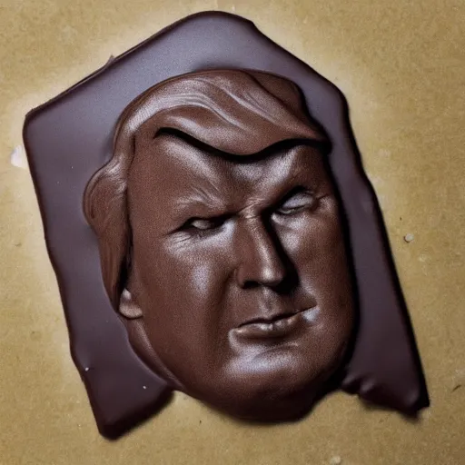 Image similar to dark chocolate trump relief