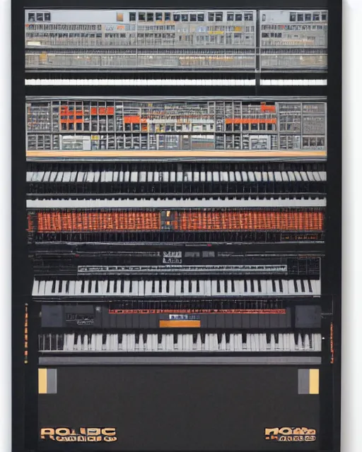 Prompt: roland 808 by Moebius