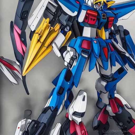 Image similar to Gundam of Nakamura Aya, hyper detailed art, 4k