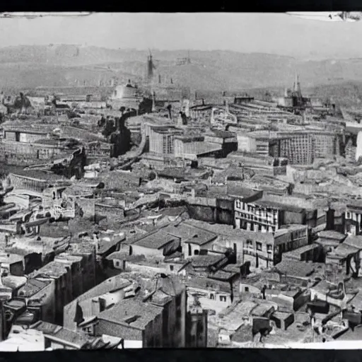 Image similar to A photo of a Madrid from the Spanish Civil War