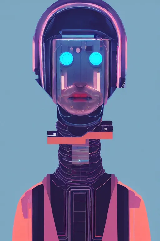 ArtStation - Artificially In Love Cyberpunk Purple Robot 4k