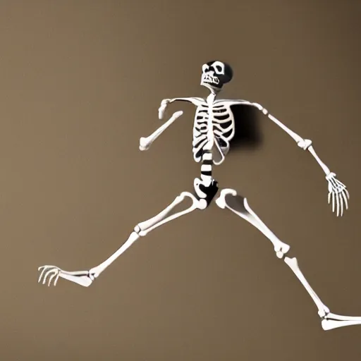 Image similar to a beautiful skeleton dancing