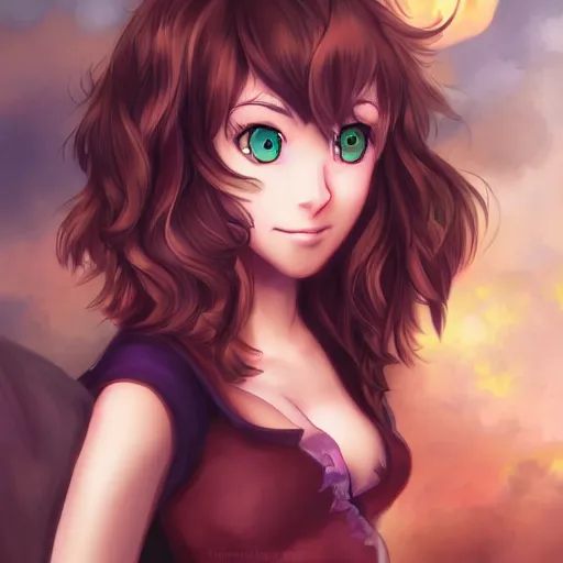 Image similar to catgirl rachel mcadams, anime, fantasy art