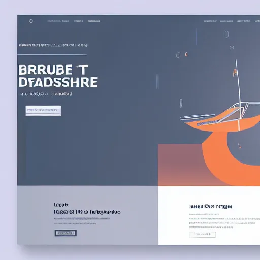 Image similar to a brutalist personal landing page template trending on dribbble intricate design 4 k detailed