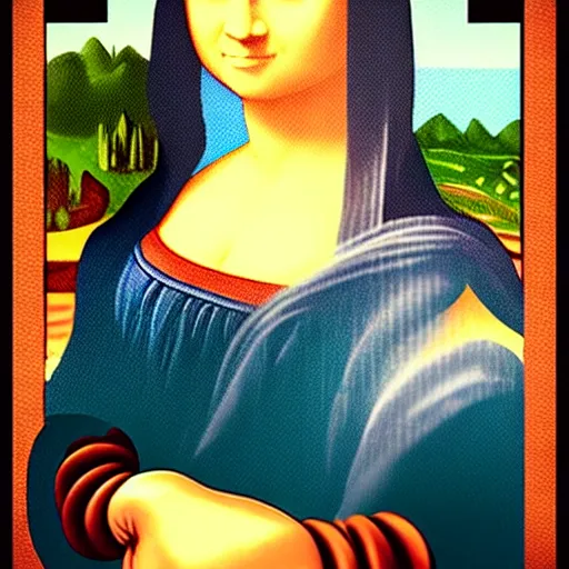 Prompt: super - mario!!!!!!!!!!!!!!!!! super - mario!!!!!!!!!!!! as mona lisa