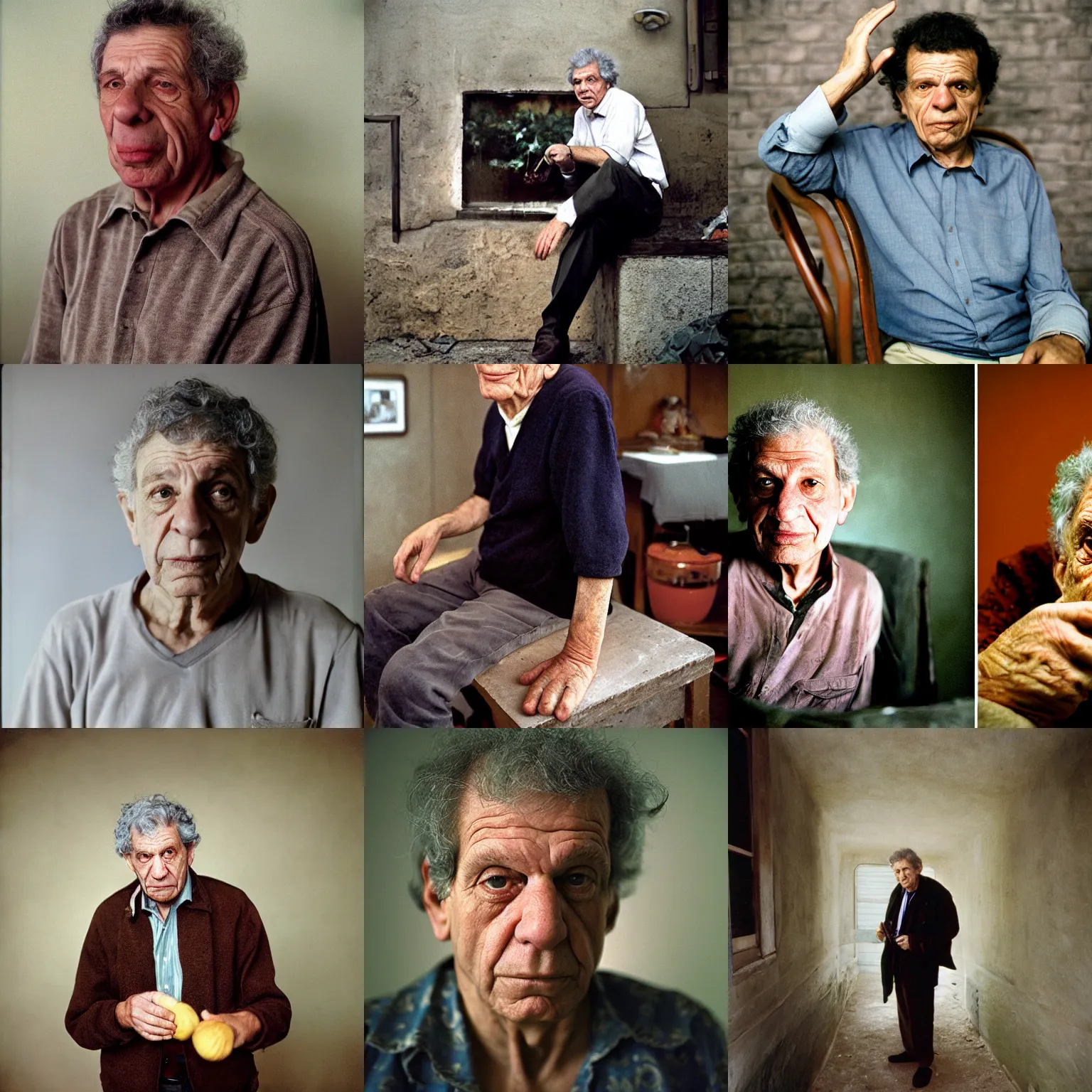 Prompt: candid portrait photograph of moe szyslak, photo by annie leibowitz and steve mccurry