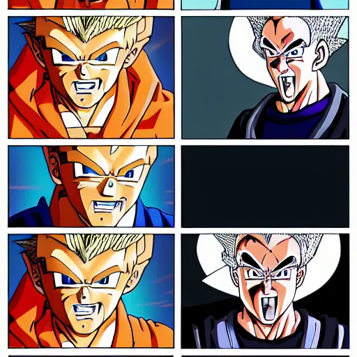 Image similar to Jeremy Clarkson in Dragon Ball Z style