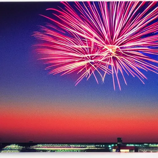 Prompt: Okinawa Sky and fireworks by Hiroshi Nagai