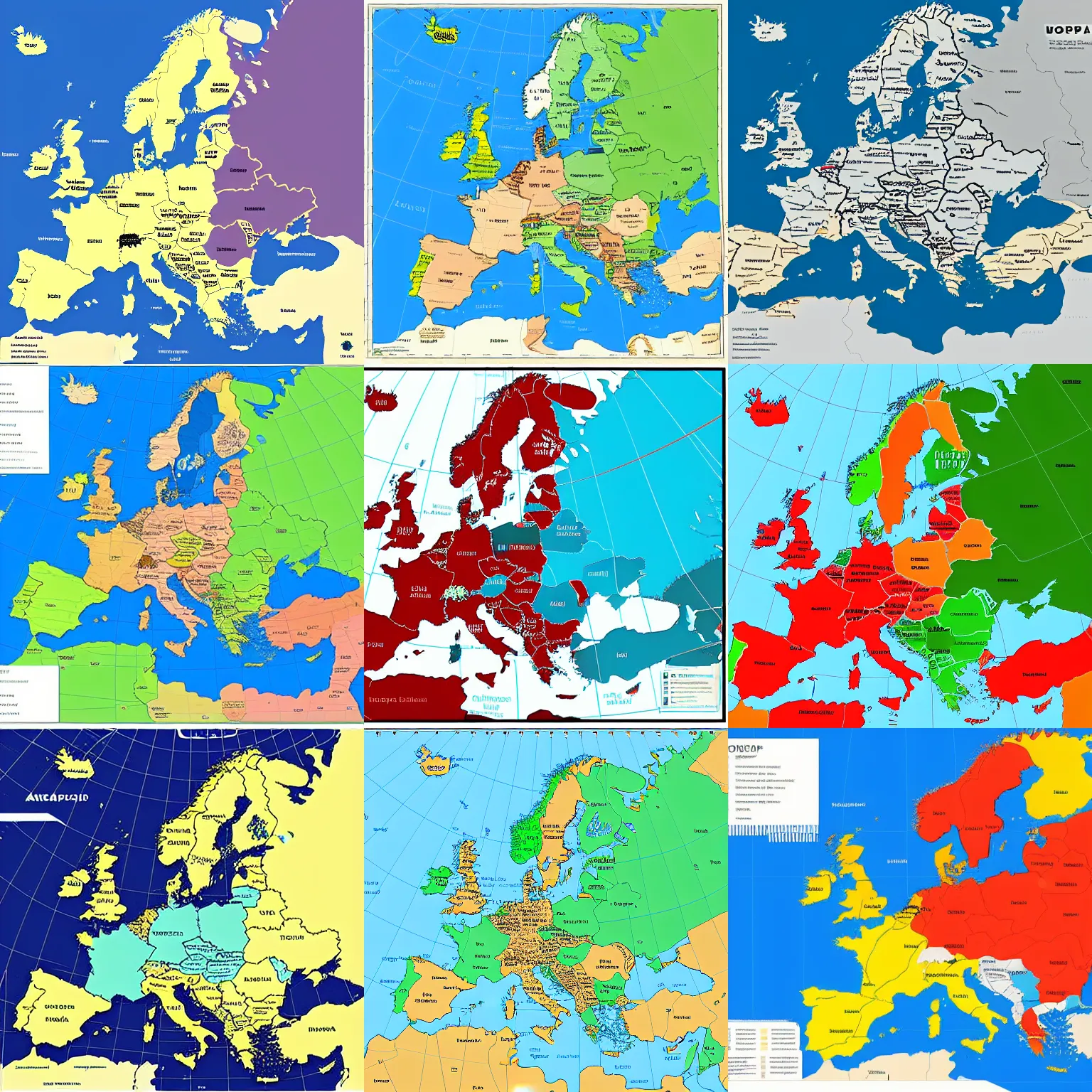 Prompt: a detailed polytical map of europe, controversial. professionally designed, white background, trending on r / mapporn
