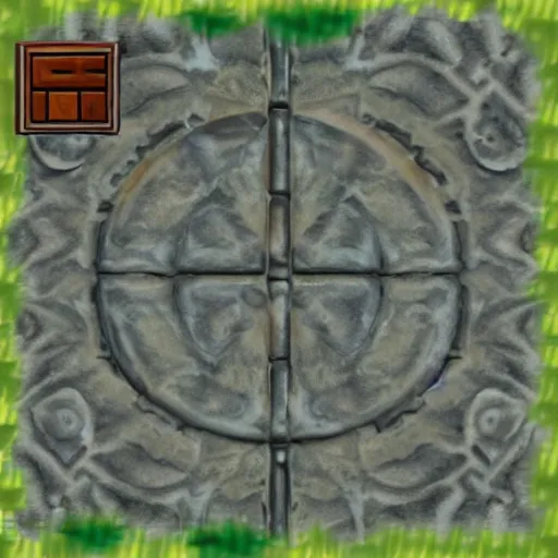 Image similar to banjo-kazooie styled video game texture, of a tileable stone texture