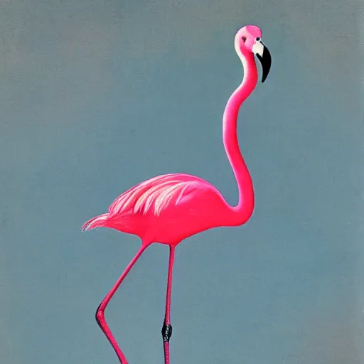 Image similar to flamingo by Dali