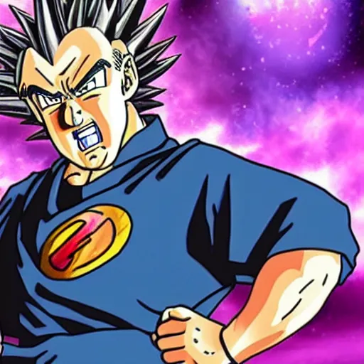 Prompt: Jeremy Clarkson in Dragon Ball Z style