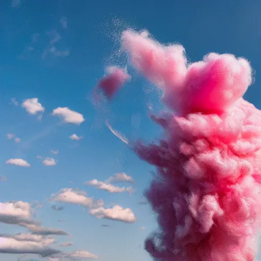 Image similar to a cotton candy tornado