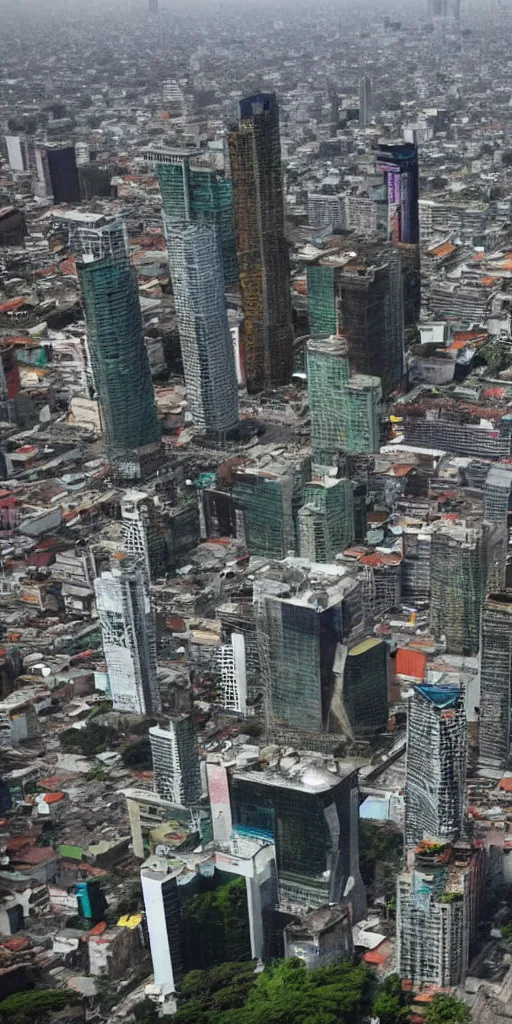 Prompt: futuristic Mexico City