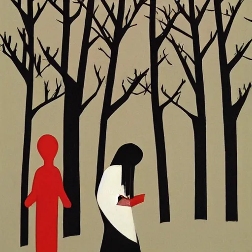 Prompt: life after death by Will Barnet