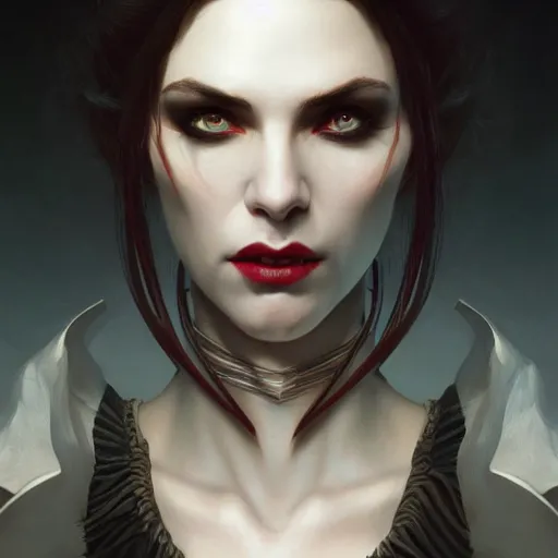 Prompt: perfectly - centered - portrait - photograph of evil vampire, super highly detailed, professional digital painting, artstation, concept art, smooth, sharp focus, no blur, no dof, extreme illustration, unreal engine 5, 8 k, art by artgerm and greg rutkowski and alphonse mucha loish and wlop