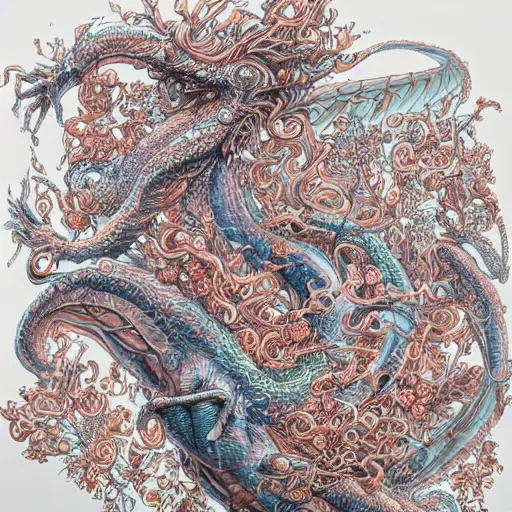 Prompt: : james Jeanstyle art dragonfliesand flowers hyper detailed 8k