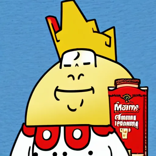 Image similar to mayonnaise king character