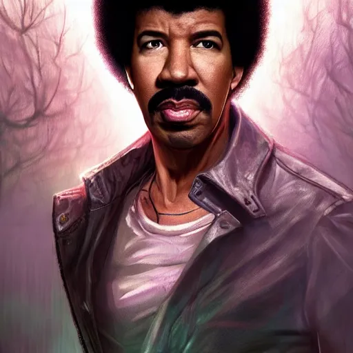 Prompt: eighties lionel richie as a zombie, 7 days to die zombie, fine art, award winning, intricate, elegant, sharp focus, cinematic lighting, highly detailed, digital painting, 8 k concept art, art by guweiz and z. w. gu, masterpiece, trending on artstation, 8 k