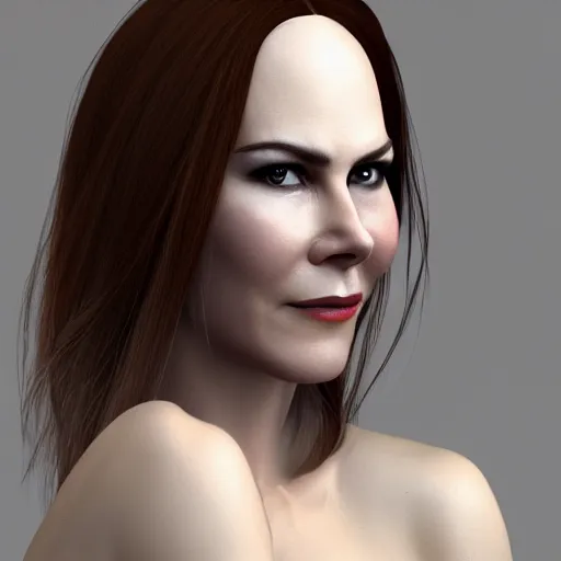 Image similar to Peruvian Nicole Kidman, realistic, photo studio, HDR, 8k, trending on artstation