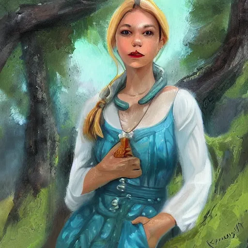 Prompt: a portrait of a character in a scenic environment by iryna kuznetsova