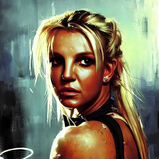 britney spears as a jedi, jeremy mann painting | Stable Diffusion