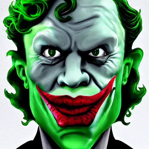 Image similar to the riddler as the joker