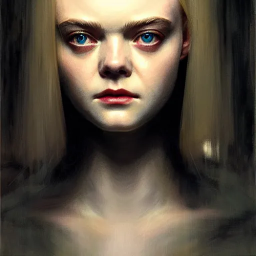 Prompt: symmetry!! portrait of elle fanning in blade runner in the world of andrew wyeth, horror, fashion, dark!! intricate, elegant, highly detailed, digital painting, artstation, concept art, smooth, sharp focus, illustration, art by artgerm and greg rutkowski and alphonse mucha