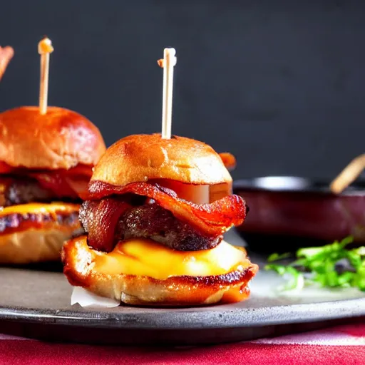 Image similar to bacon wrapped bacon cheeseburger