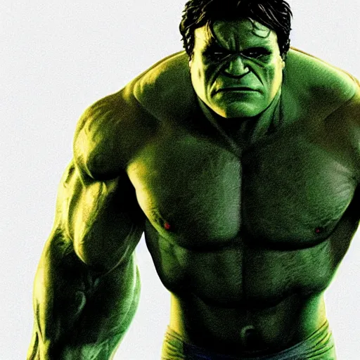 Prompt: Joaquin Phoenix as the hulk, hyperdetailed