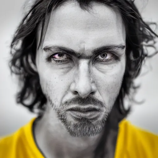 Prompt: closeup portrait of andrey karr, art photography, sigma 5 0 mm, f 1. 8, insane details, hyper realistic, 8 k, volumetric lighting, very detailed face, 4 k, award winning