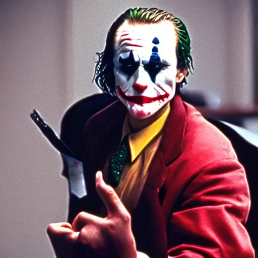 Prompt: Joker in American Psycho (1999)