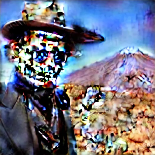 Image similar to johnny depp visiting the Teide in Tenerife