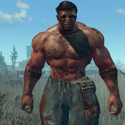 Image similar to “ buff guy in fallout 4 ”