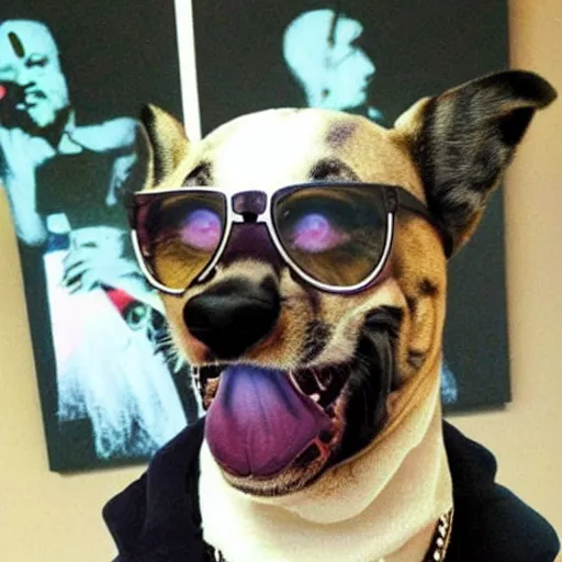 Image similar to Snoop Dogg as a dog,